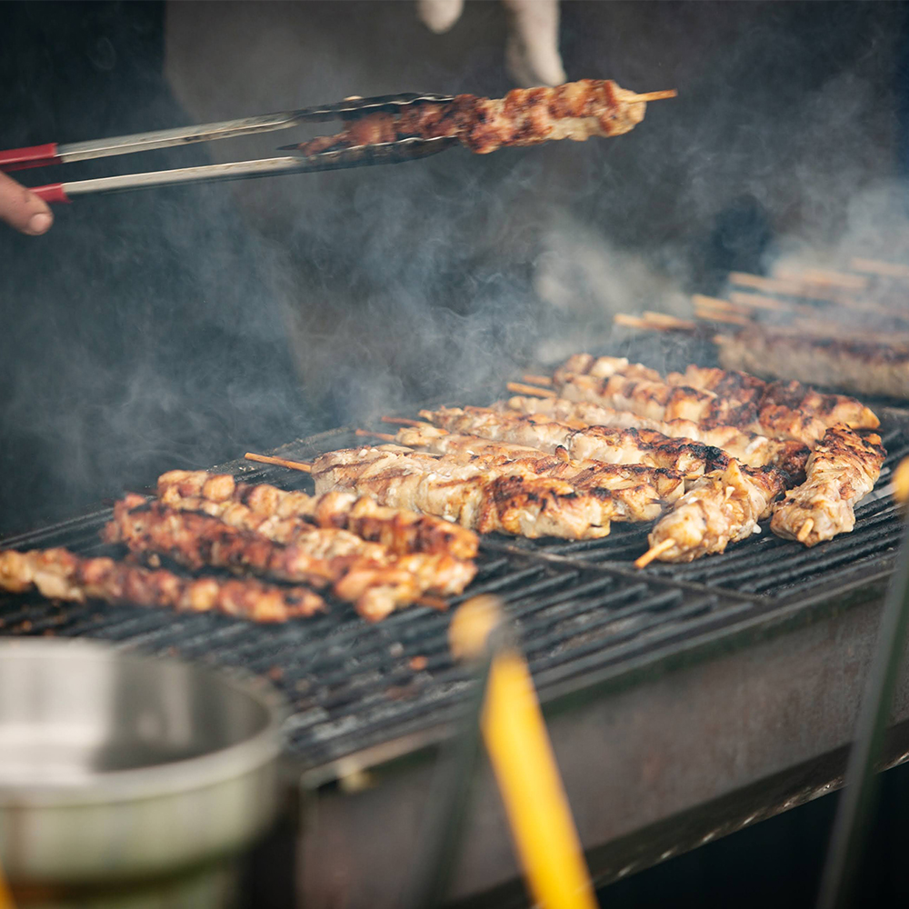 Moonshine Mango Chicken Skewers